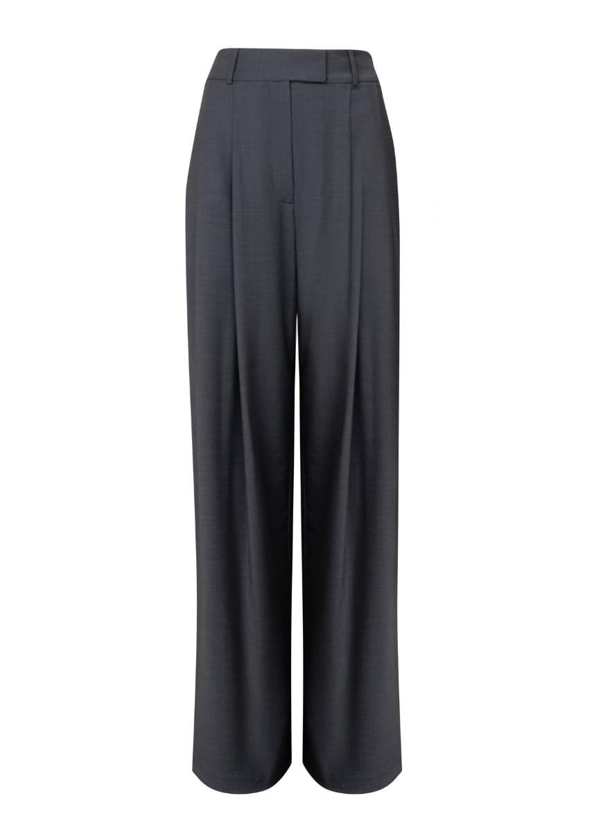 Sophia Suit Wide Style Grey Virgin Wool Pants
