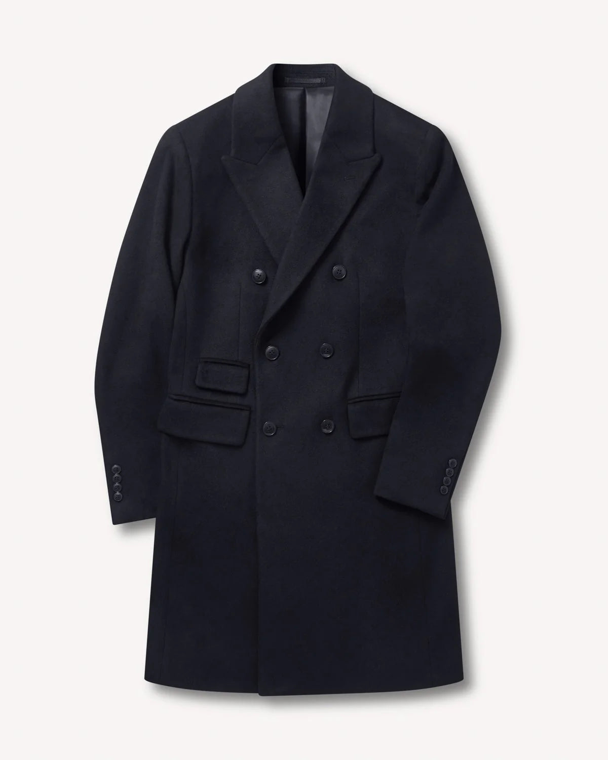 Classic 3/4 Length Wool Overcoat