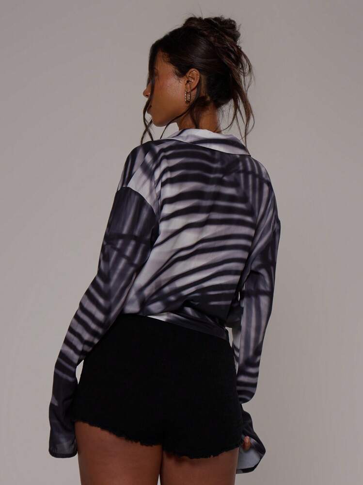 Multicolor Wrap Blouse