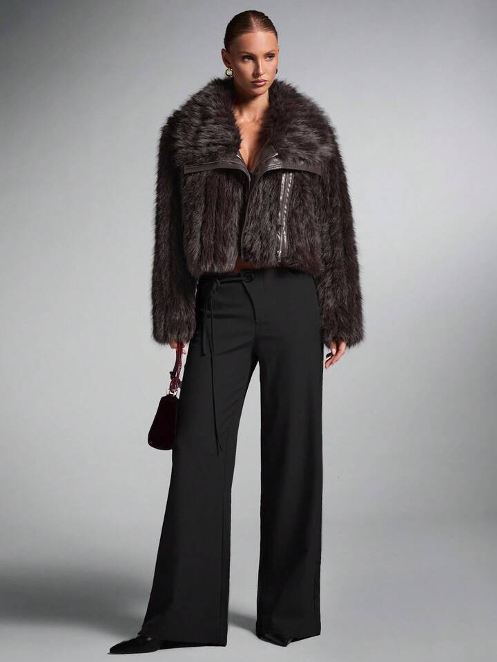 Fur Bomber Jacket