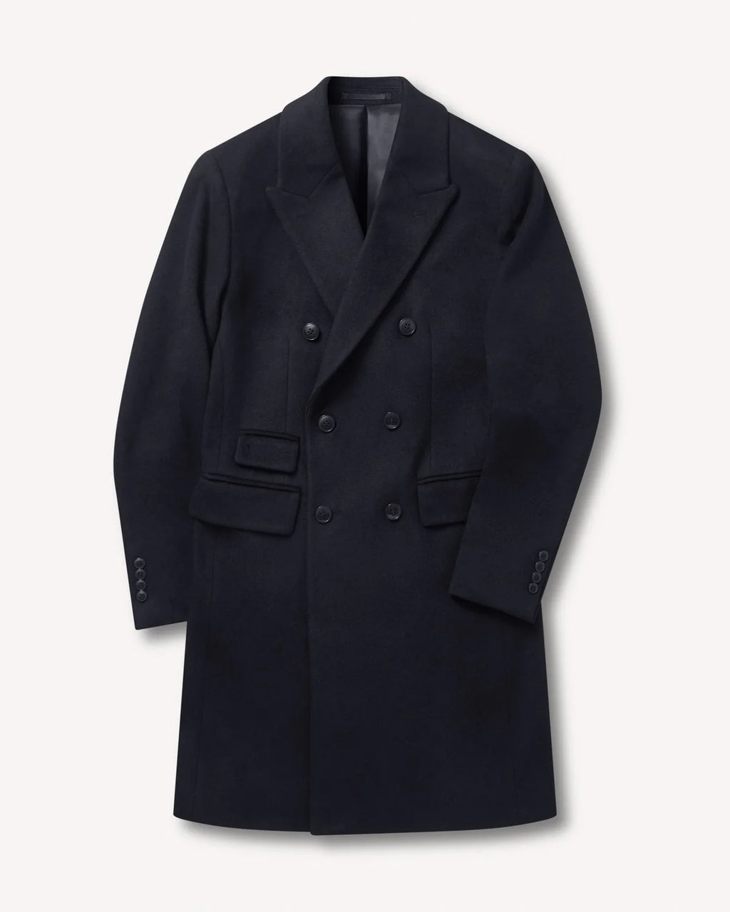 Classic 3/4 Length Wool Overcoat