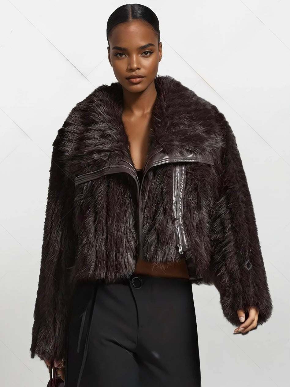 Fur Bomber Jacket