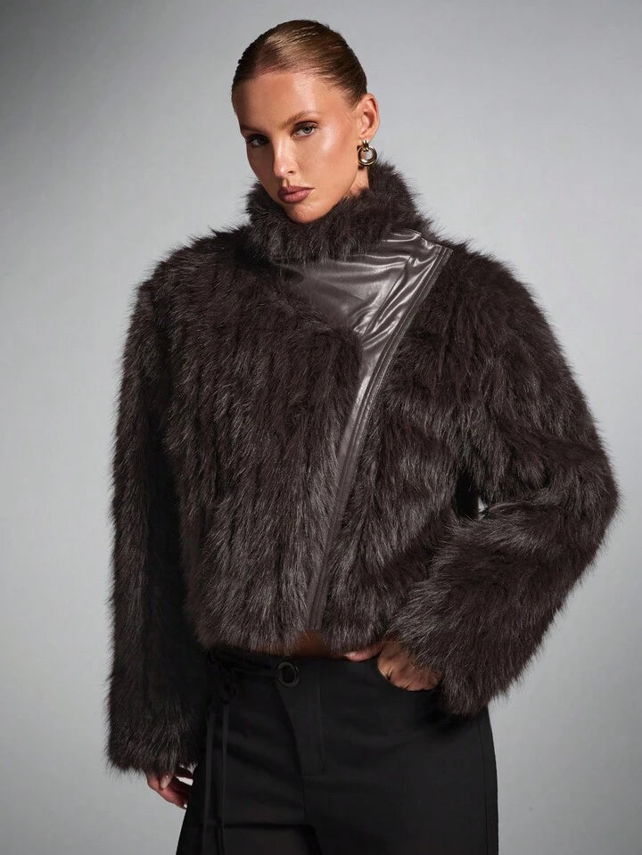Fur Bomber Jacket