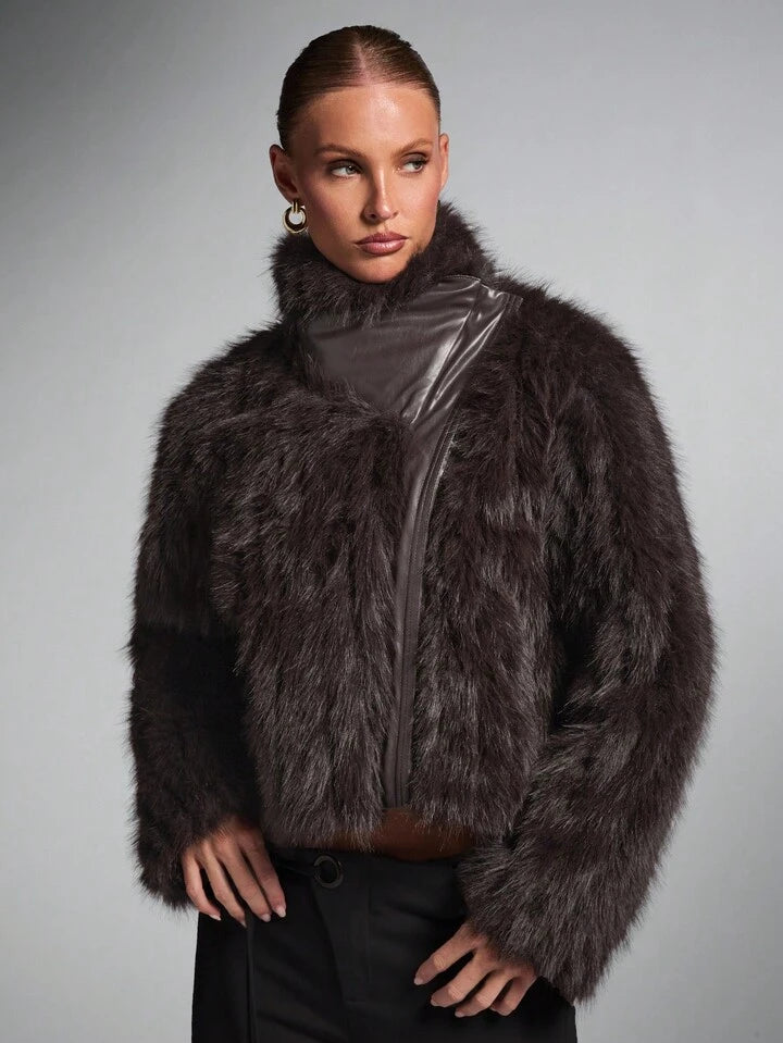 Fur Bomber Jacket