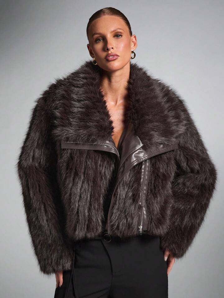 Fur Bomber Jacket